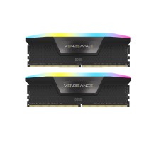 Модуль пам'яті для комп'ютера DDR5 48GB (2x24GB) 7000 MHz Vengeance RGB Black Corsair (CMH48GX5M2B7000C36)