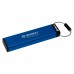 USB флеш накопичувач Kingston 64GB IronKey Keypad 200 AES-256 Encrypted Blue USB 3.2 (IKKP200/64GB)