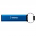 USB флеш накопичувач Kingston 64GB IronKey Keypad 200 AES-256 Encrypted Blue USB 3.2 (IKKP200/64GB)