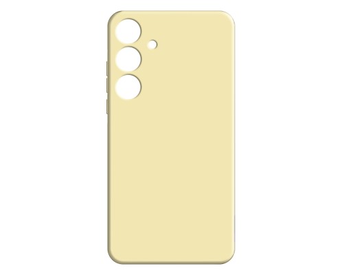 Чохол до мобільного телефона MAKE Samsung S24 Plus Silicone Yellow (MCL-SS24PYE)