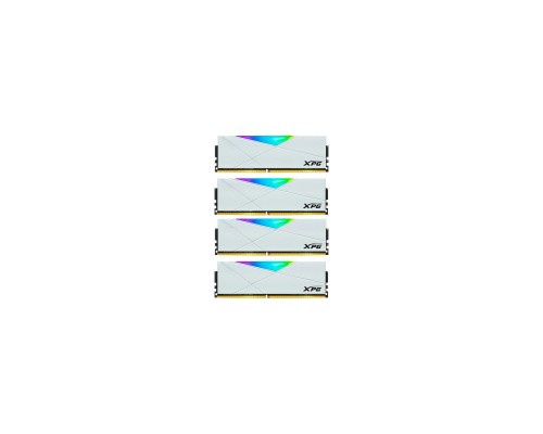 Модуль пам'яті для комп'ютера DDR4 64GB (4x16GB) 3600 MHz XPG Spectrix D50 RGB White ADATA (AX4U360016G18I-QCWH50)