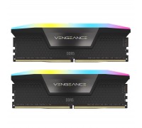 Модуль пам'яті для комп'ютера DDR5 32GB (2x16GB) 6000 MHz Vengeance RGB Black Corsair (CMH32GX5M2E6000C36)