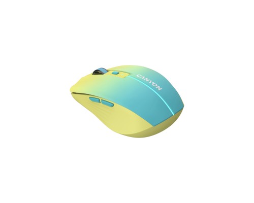 Мишка Canyon MW-44 LED Rechargeable Wireless/Bluetooth Yellow Blue (CNS-CMSW44UA)