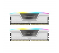 Модуль пам'яті для комп'ютера DDR5 32GB (2x16GB) 5600 MHz Vengeance RGB White Corsair (CMH32GX5M2B5600C40W)