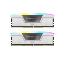 Модуль пам'яті для комп'ютера DDR5 32GB (2x16GB) 5600 MHz Vengeance RGB White Corsair (CMH32GX5M2B5600C40W)