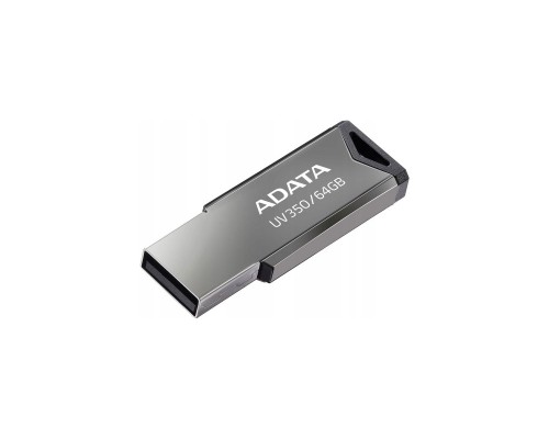 USB флеш накопичувач ADATA 64GB UV350 Metallic USB 3.2 (AUV350-64G-RBK)