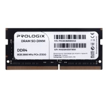 Модуль пам'яті для ноутбука SoDIMM DDR4 8GB 2666 MHz Prologix (PRO8GB2666D4S)