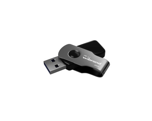 USB флеш накопичувач Wibrand 64GB Lizard Black USB 3.2 Gen 1 (USB 3.0) (WI3.2/LI64P9B)