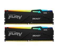 Модуль пам'яті для комп'ютера DDR5 16GB (2x8GB) 6000 MHz Beast RGB XMP Kingston Fury (ex.HyperX) (KF560C30BBAK2-16)