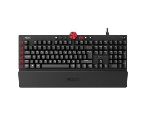 Клавіатура AOC AGK700 RGB Cherry MX Red USB Black (AGK700DR2R)