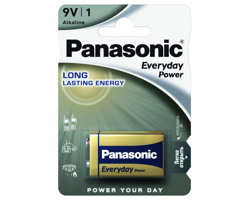 Батарейка Panasonic Крона 6LR61 Everyday Power * 1 (6LR61REE/1B)