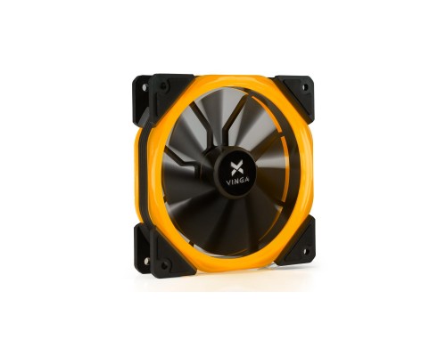 Кулер до корпусу Vinga LED fan-02 orange