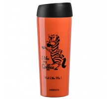 Термокружка Ardesto Coffee Time Zebra 450 мл Orange (AR2645DTO)