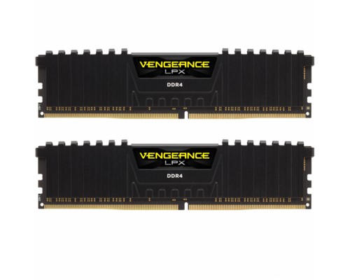 Модуль пам'яті для комп'ютера DDR4 16GB (2x8GB) 3600 MHz Vengeance LPX Black Corsair (CMK16GX4M2Z3600C18)