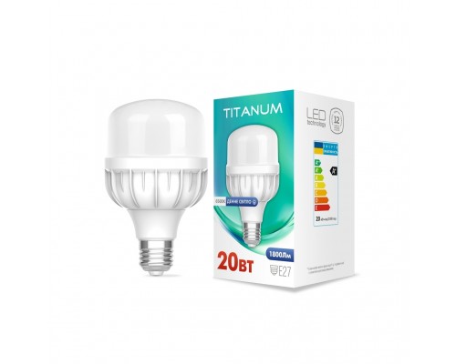 Лампочка TITANUM A80 20W E27 6500К (TL-HA80-20276)