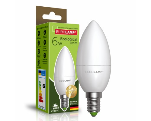 Лампочка Eurolamp LED CL 6W E14 3000K 220V (LED-CL-06143(P))