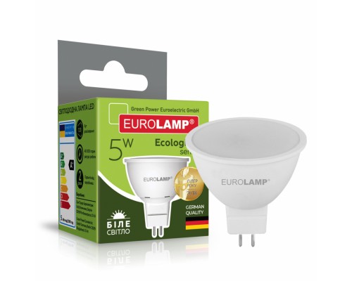 Лампочка Eurolamp LED SMD MR16 5W GU5.3 4000K 220V (LED-SMD-05534(P))