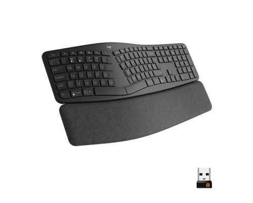 Клавіатура Logitech ERGO K860 Bluetooth/Wireless UA Black (920-010108)