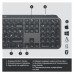 Клавіатура Logitech MX Keys Advanced for Business Wireless Illuminated UA Graphite (920-010251)