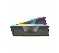 Модуль пам'яті для комп'ютера DDR5 32GB (2x16GB) 6000 MHz Vengeance RGB Black Corsair (CMH32GX5M2B6000C40)