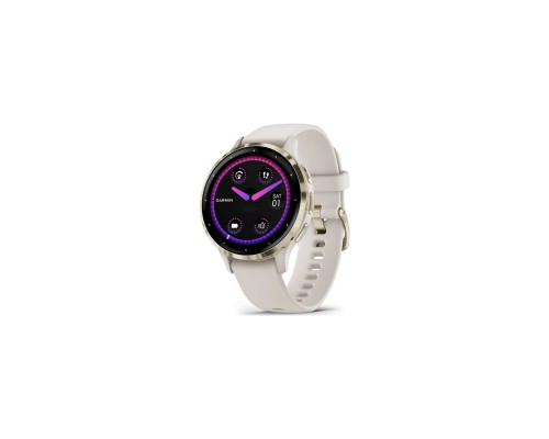 Смарт-годинник Garmin Venu 3S, Ivory + Soft Gold, GPS (010-02785-04)