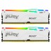 Модуль пам'яті для комп'ютера DDR 64GB (2x32GB) 6000 MHz FURY Beast White RGB Kingston Fury (ex.HyperX) (KF560C40BWAK2-64)