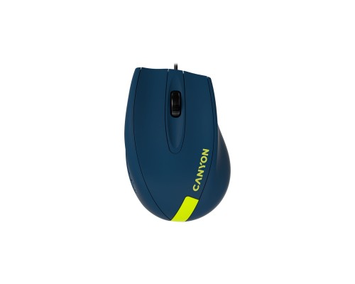 Мишка Canyon M-11 USB Blue/Yellow (CNE-CMS11BY)