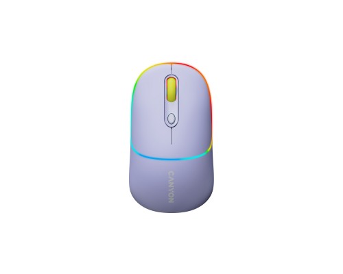 Мишка Canyon MW-22 Dual Band RGB Wireless Mountain Lavender (CNS-CMSW22ML)