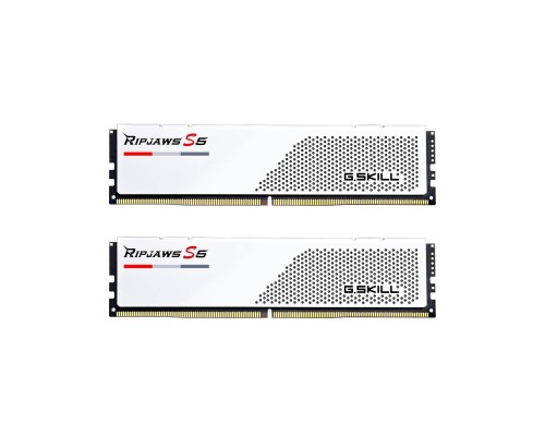 Модуль пам'яті для комп'ютера DDR5 32GB (2x16GB) 5600 MHz Ripjaws S5 Matte White G.Skill (F5-5600J3036D16GX2-RS5W)