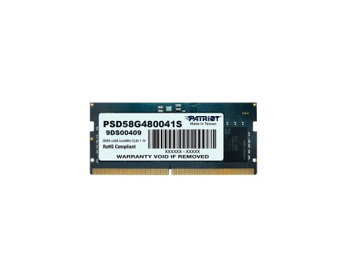 Модуль пам'яті для ноутбука SoDIMM DDR5 8GB 4800 MHz Patriot (PSD58G480041S)