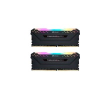 Модуль пам'яті для комп'ютера DDR4 32GB (2x16GB) 3200 MHz Vengeance RGB Pro Black Corsair (CMW32GX4M2E3200C16)