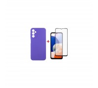 Чохол до мобільного телефона Dengos Kit for Samsung Galaxy A14 5G case + glass (Purple) (DG-KM-13)