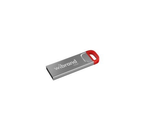 USB флеш накопичувач Wibrand 16GB Falcon Silver-Red USB 2.0 (WI2.0/FA16U7R)