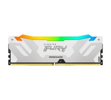 Модуль пам'яті для комп'ютера DDR5 16GB 7600 MHz Renegade RGB White XMP Kingston Fury (ex.HyperX) (KF576C38RWA-16)