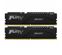 Модуль пам'яті для комп'ютера DDR5 32GB (2x16GB) 6400 MHz Beast Black XMP Kingston Fury (ex.HyperX) (KF564C32BBK2-32)