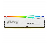 Модуль пам'яті для комп'ютера DDR5 32GB 6400 MHz Beast White RGB EXPO Kingston Fury (ex.HyperX) (KF564C32BWEA-32)