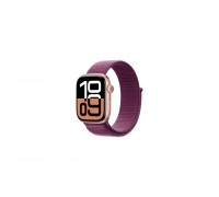 Смарт-годинник Apple Watch Series 10 GPS 42mm Rose Gold Aluminium Case with Plum Sport Loop (MWWK3QH/A)