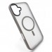 Чохол до мобільного телефона BeCover Metal Buttons Case (MagSafe) для Apple iPhone 16 Gray (712092)