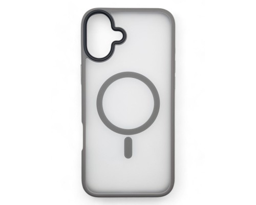 Чохол до мобільного телефона BeCover Metal Buttons Case (MagSafe) для Apple iPhone 16 Gray (712092)