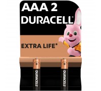 Батарейка Duracell AAA лужні 2 шт. в упаковці (5000394058170 / 81484984)