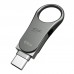 USB флеш накопичувач Silicon Power 64GB Mobile C80 Silver USB 3.2 (SP064GBUC3C80V1S)