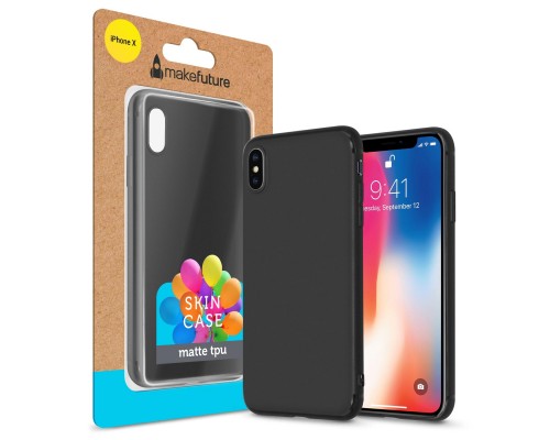 Чохол до мобільного телефона MakeFuture Skin Case Apple iPhone XS Black (MCSK-AIXSBK)