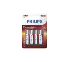 Батарейка Philips AA LR6 Power Alkaline * 4 (LR6P4B/10)