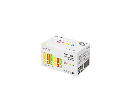 Батарейка ZMI AA ZI5 * 12 + AAA ZI7 * 12 Rainbow batteries set (Ф16358)