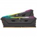 Модуль пам'яті для комп'ютера DDR4 16GB (2x8GB) 3200 MHz Vengeance RGB PRO Black Corsair (CMH16GX4M2E3200C16)