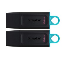 USB флеш накопичувач Kingston 2x64GB DT Exodia Black+Blue USB 3.2 (DTX/64GB-2P)