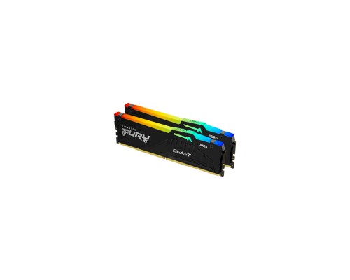 Модуль пам'яті для комп'ютера DDR5 64GB (2x32GB) 4800 MHz FURY Beast RGB Kingston Fury (ex.HyperX) (KF548C38BBAK2-64)