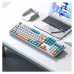 Клавіатура Aula F2088 PRO Plus 9 Orange Keys KRGD Blue USB UA White/Blue (6948391234908)