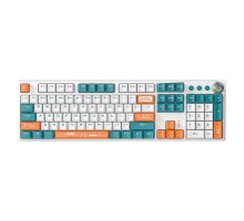 Клавіатура Aula F2088 PRO Plus 9 Orange Keys KRGD Blue USB UA White/Blue (6948391234908)