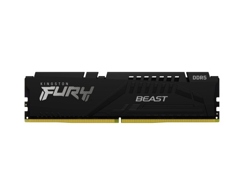 Модуль пам'яті для комп'ютера DDR5 16GB (2x8GB) 5600 MHz Beast Black Kingston Fury (ex.HyperX) (KF556C40BBK2-16)